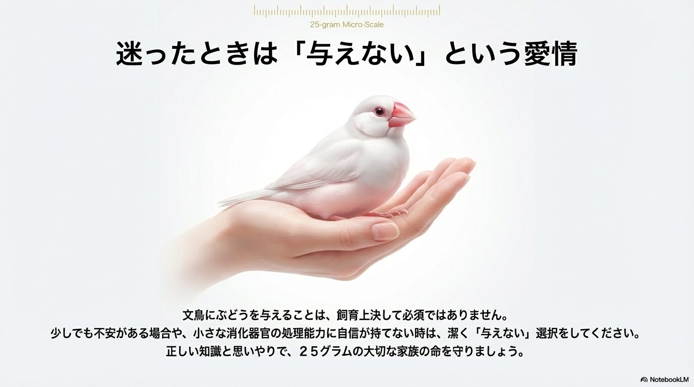 文鳥のぶどう給餌に関する総まとめ