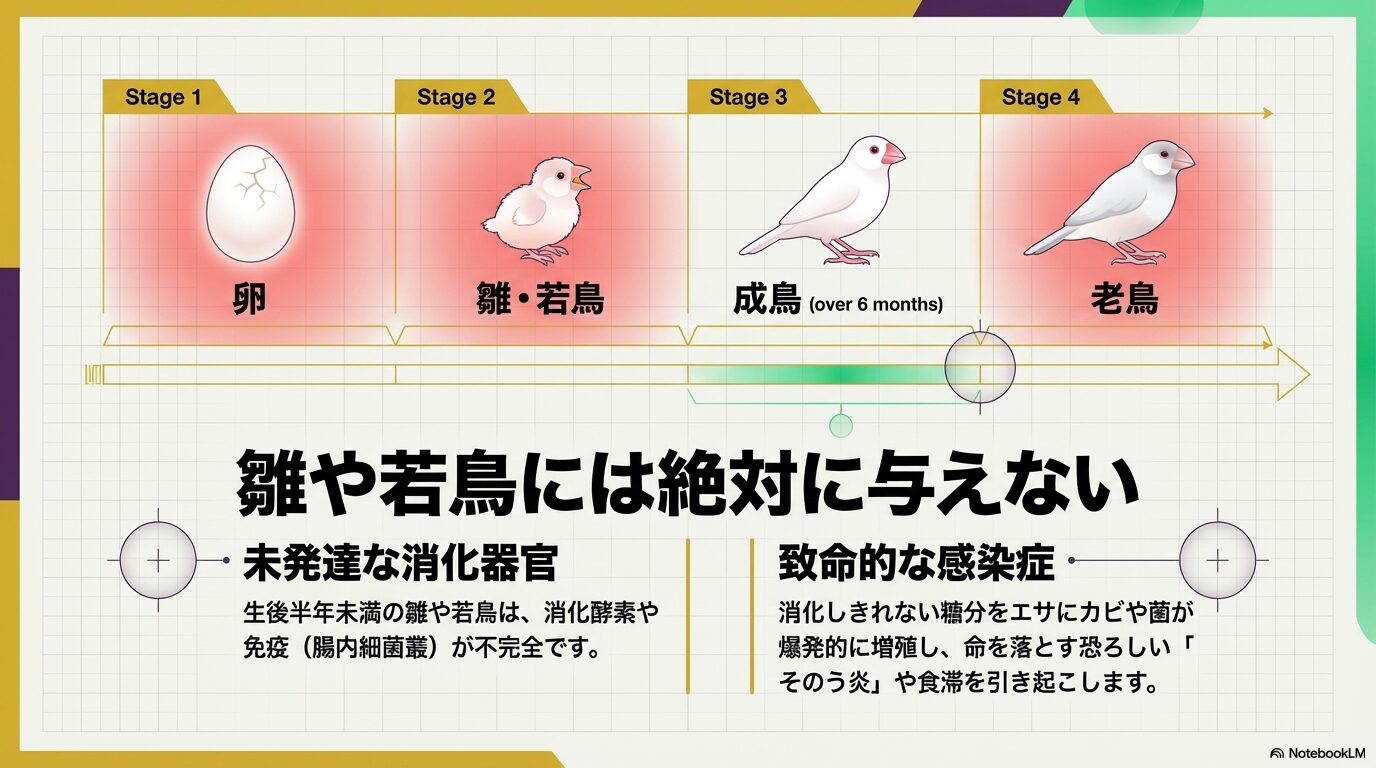 雛は危険！いつから与えていいのか