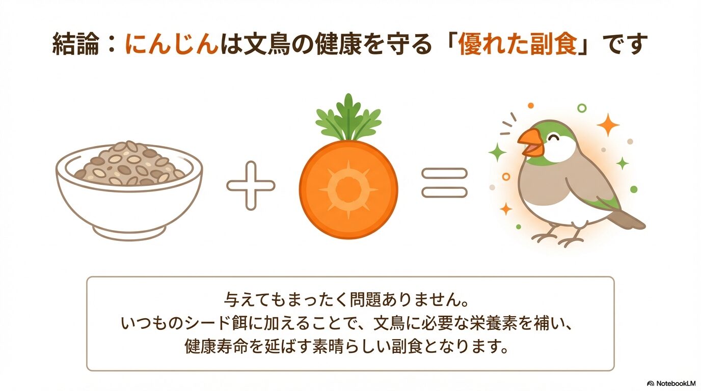 文鳥ににんじんを与えるのは大丈夫？適切な量や食べない時の注意点を詳しく解説