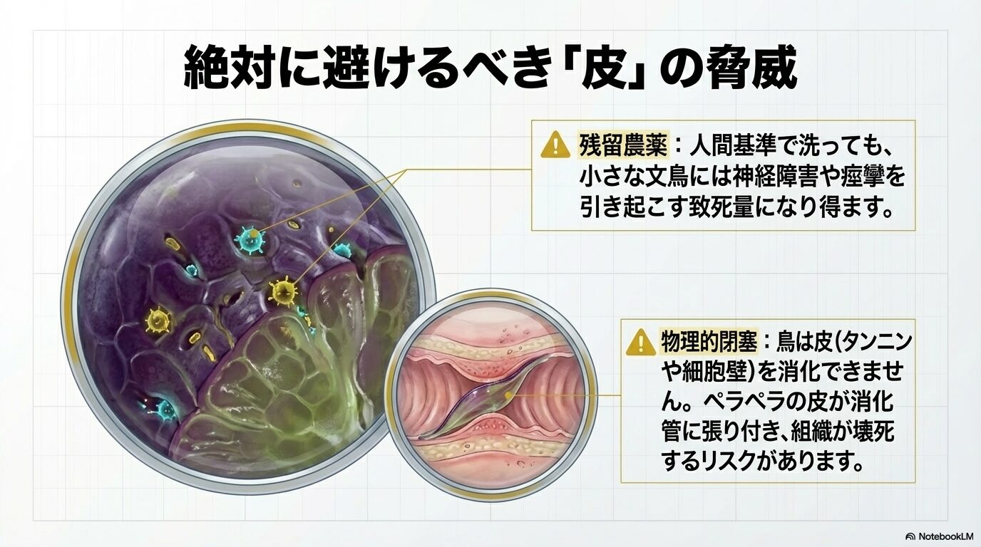 種は絶対にNG！誤飲による危険性