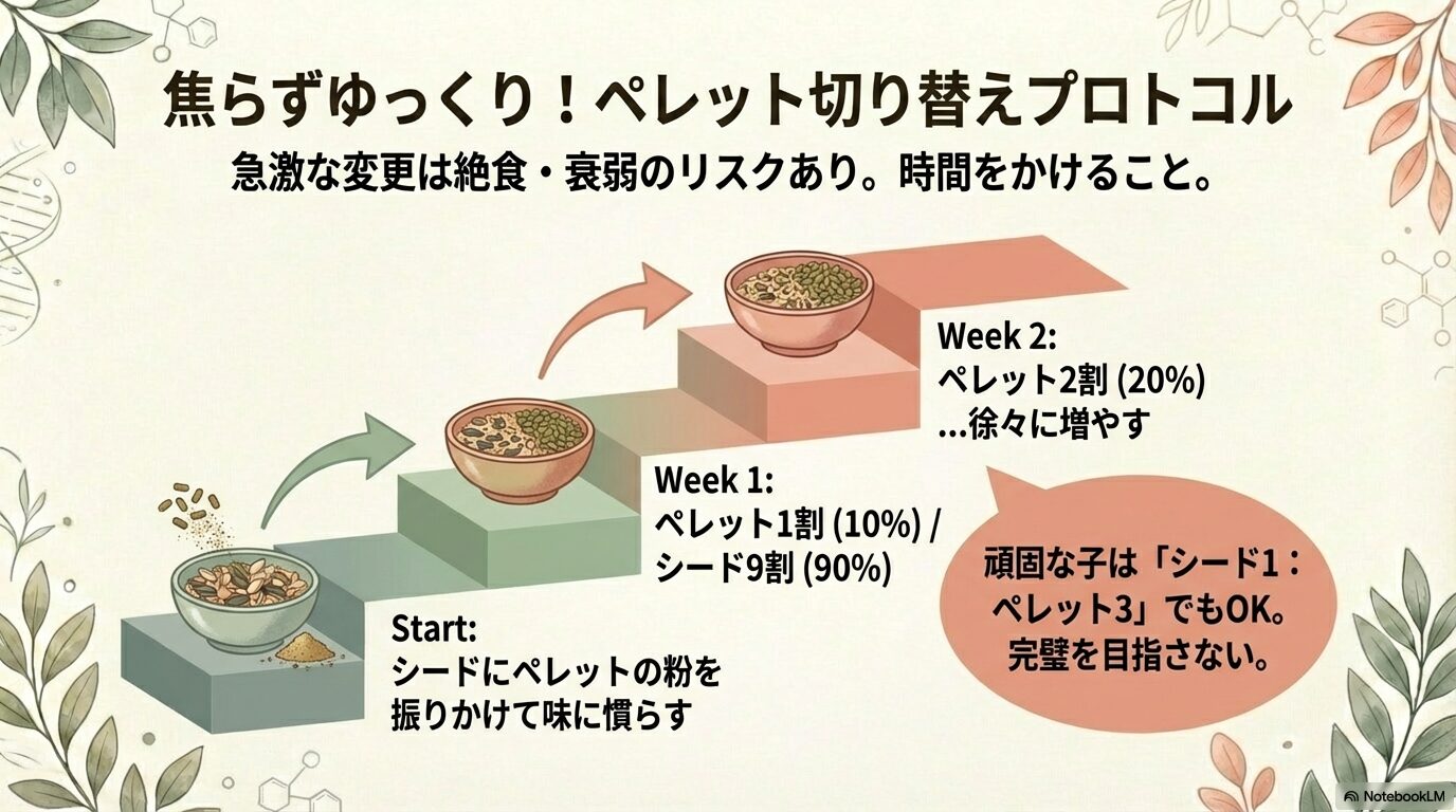ペレット切り替え時の注意点と対策