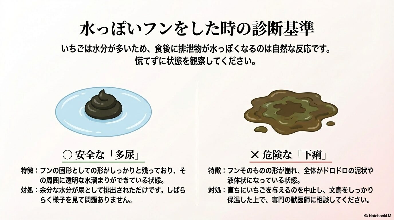 いちごを食べて下痢！？多尿との見分け方