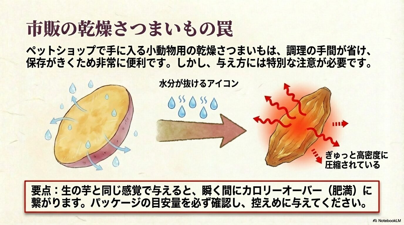 市販の乾燥さつまいもを副食に取り入れる利便性