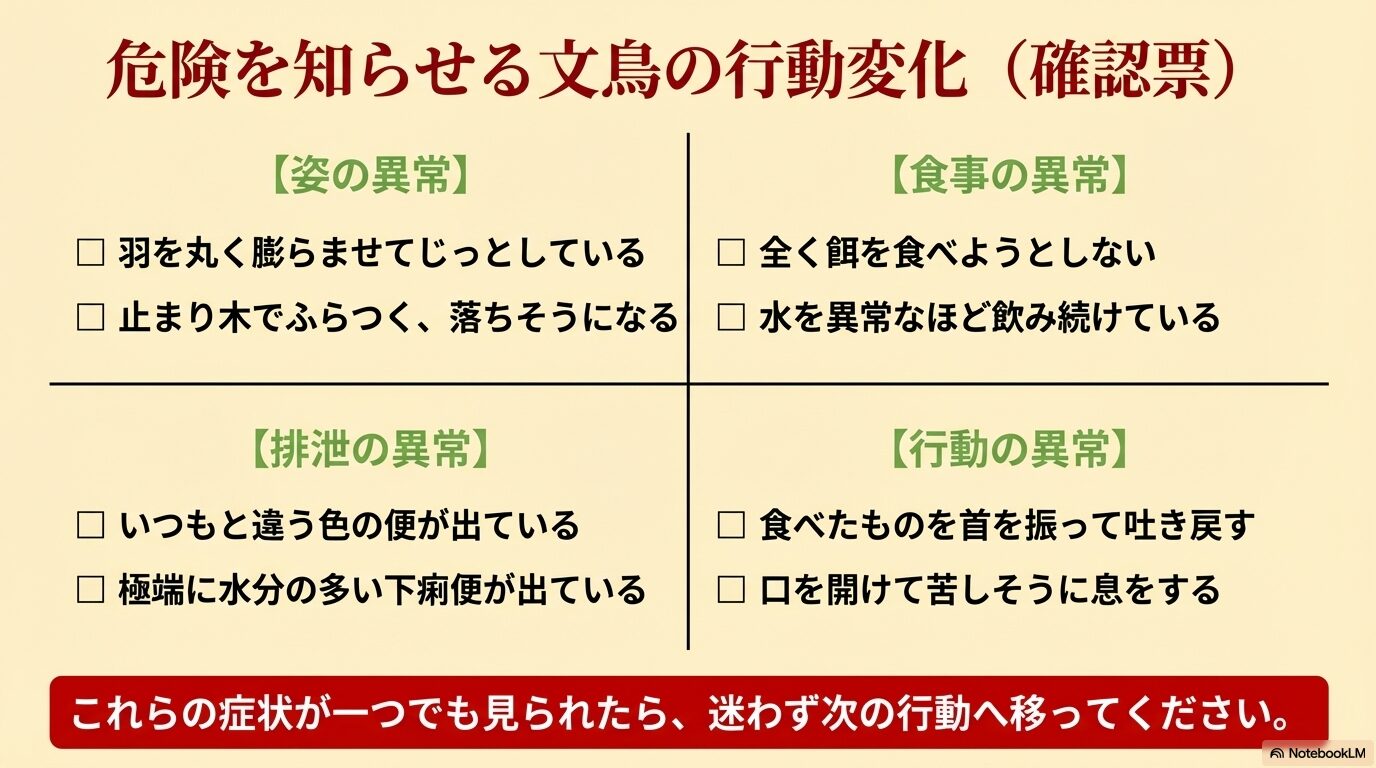 文鳥が中毒症状を起こした時の緊急対応