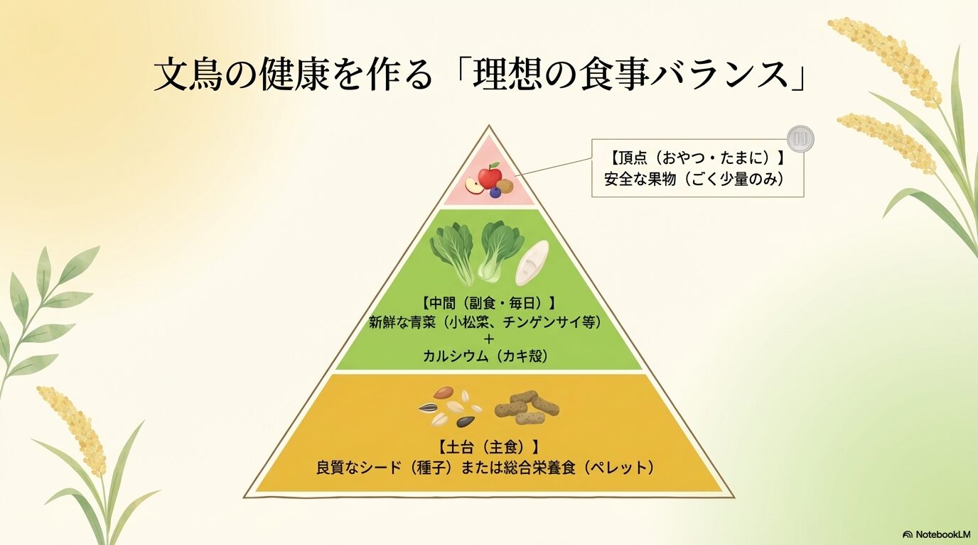 文鳥の健康を考えた総合的な食事