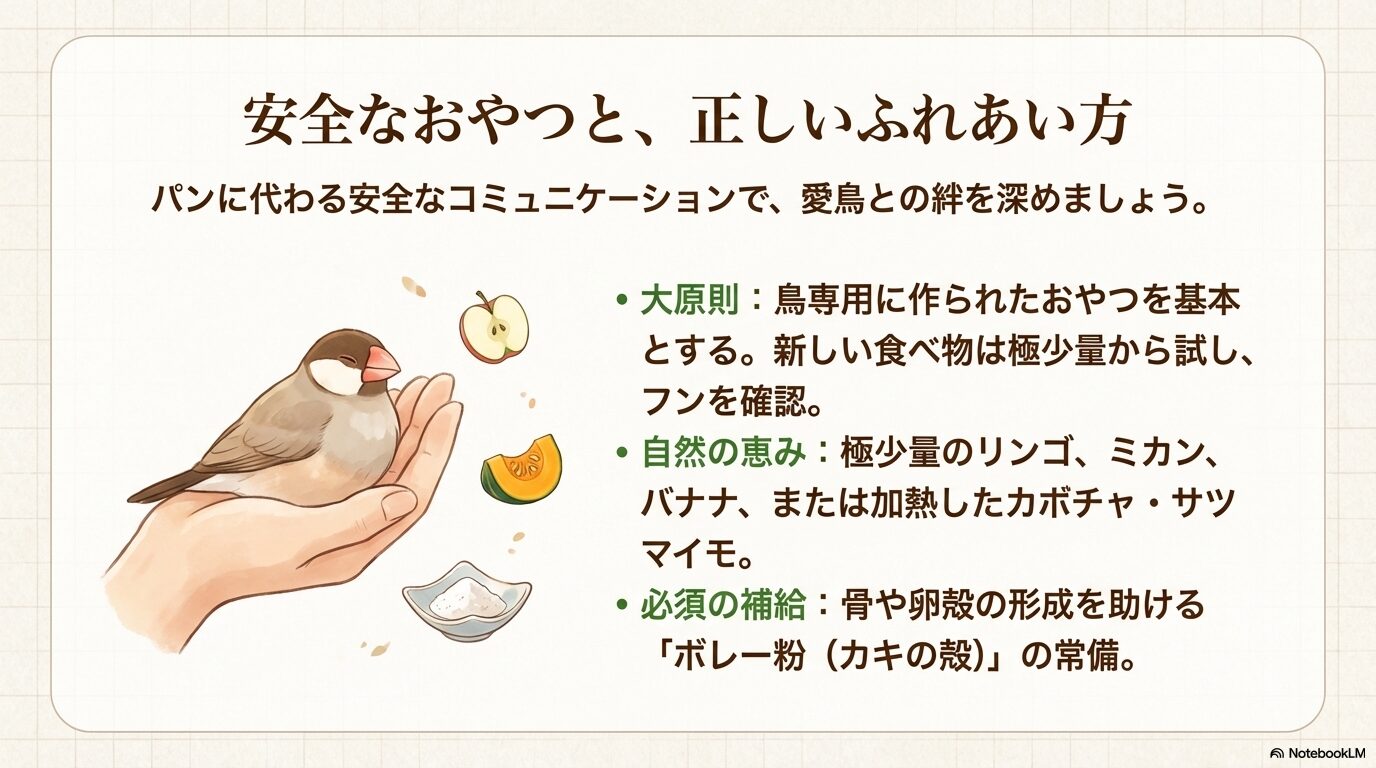 文鳥に安全なおやつと食べ物