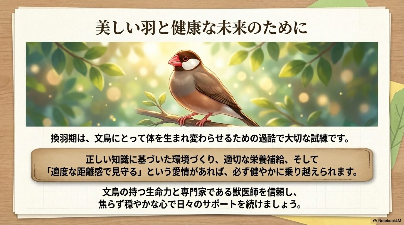 文鳥の換羽期を健やかに乗り切るために