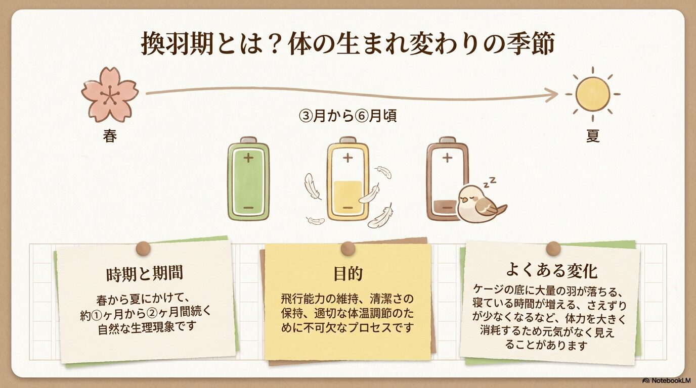 文鳥の換羽期を乗り切る!体調不良・ストレスの原因と対策、飼育のコツ