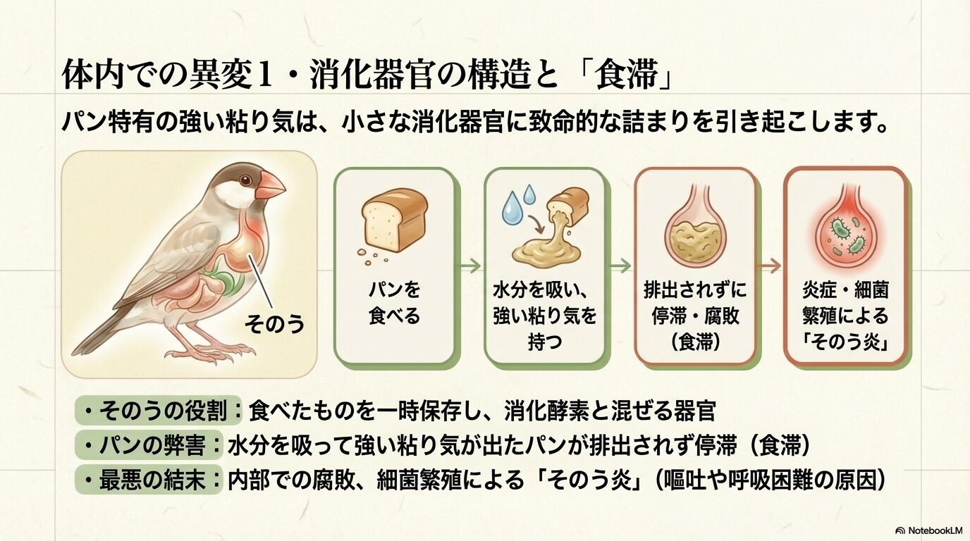 パンが引き起こす消化不良