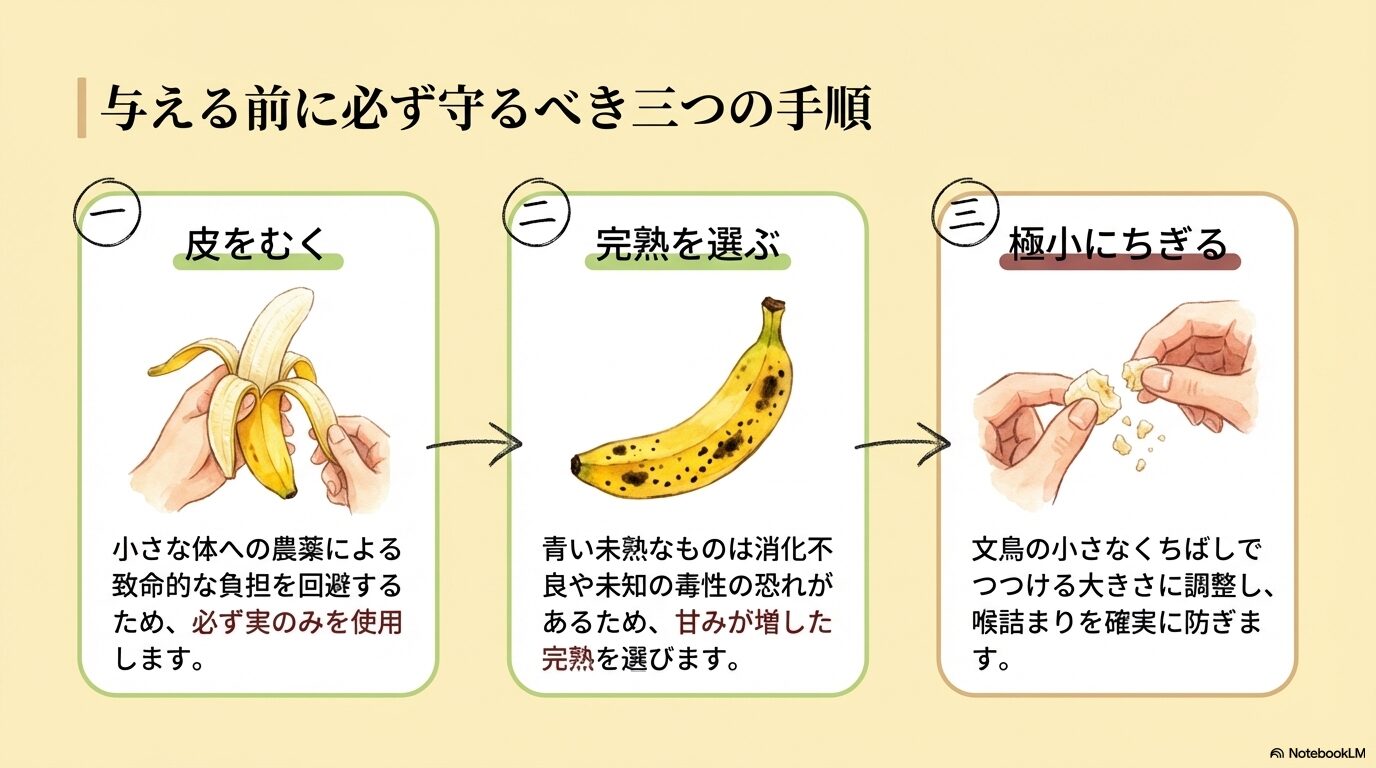 文鳥にバナナを与える際の注意点