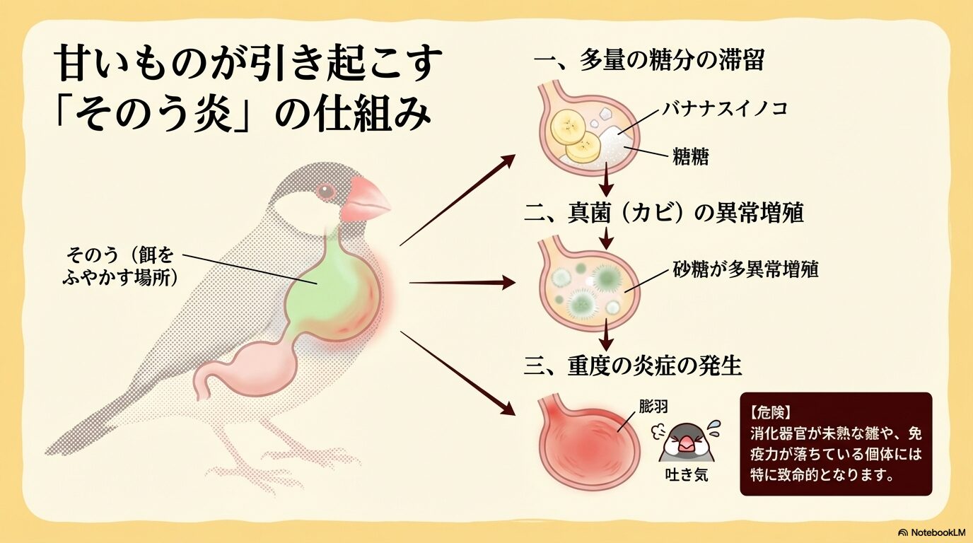 そのう炎や肥満とバナナの関係