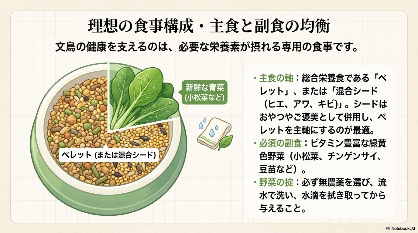 文鳥の健康を守る食事とパン以外の選択肢