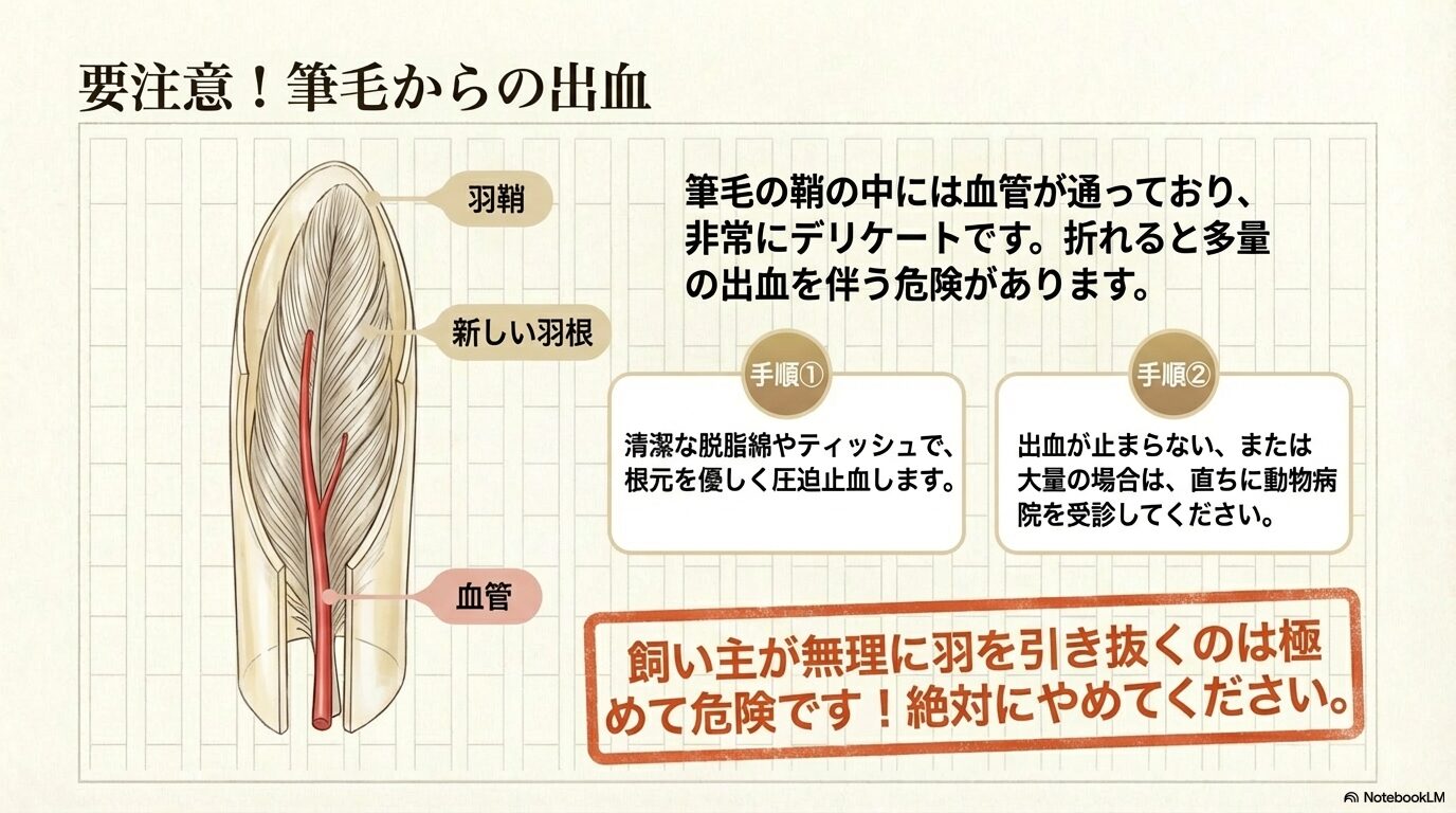 筆毛ケアと出血、その対処法