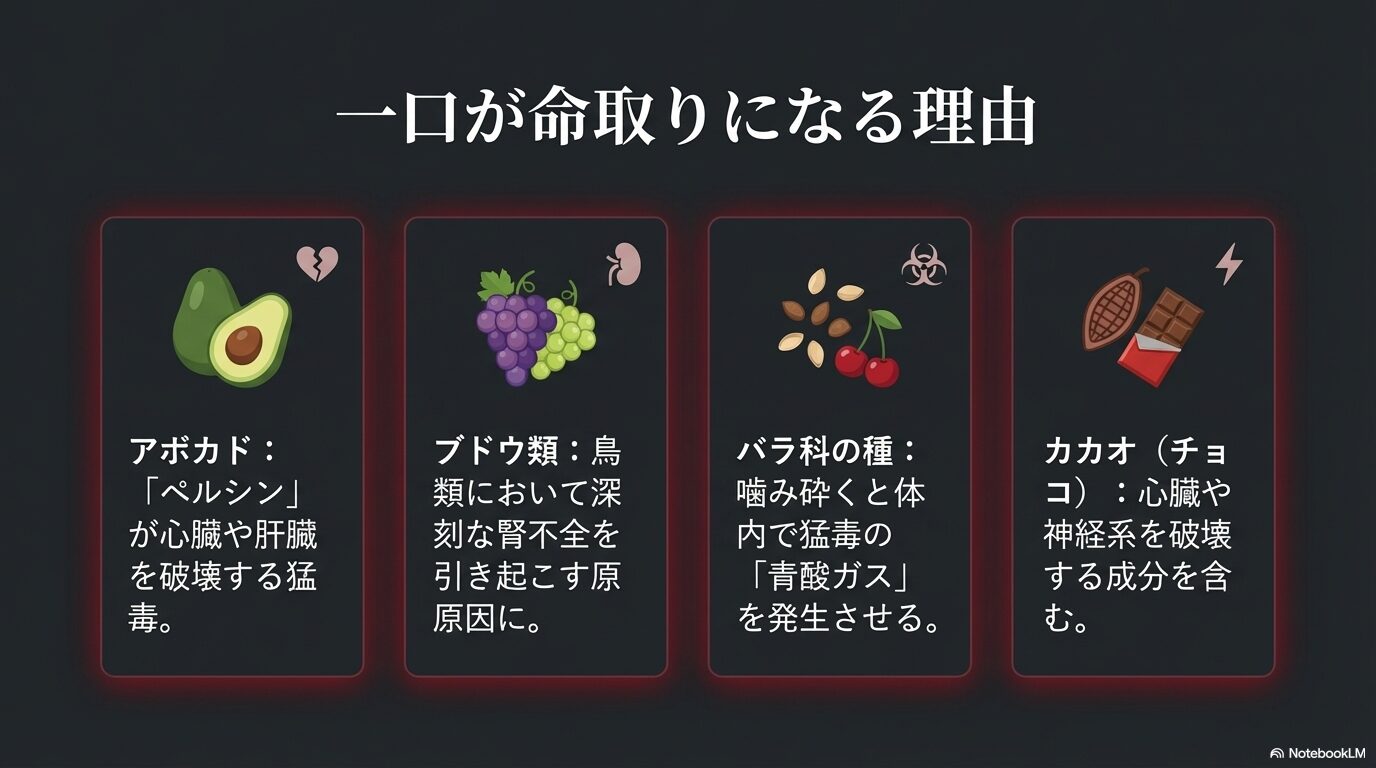 文鳥に絶対与えてはいけない果物